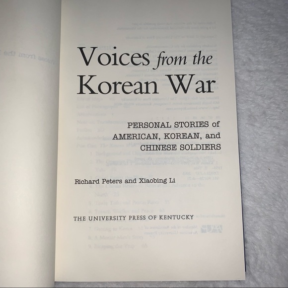 Voices from the Korean War by Richard Peters and Xiaobing Li - Picture 4 of 13